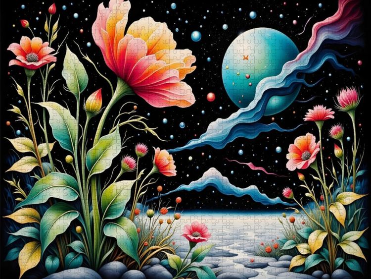 Produktbild: CALVENDO Puzzle Bl&uuml;tenmelodie | 1000 Teile Lege-Gr&ouml;&szlig;e 64x48cm Foto-Puzzle f&uuml;r gl&uuml;ckliche Stunden