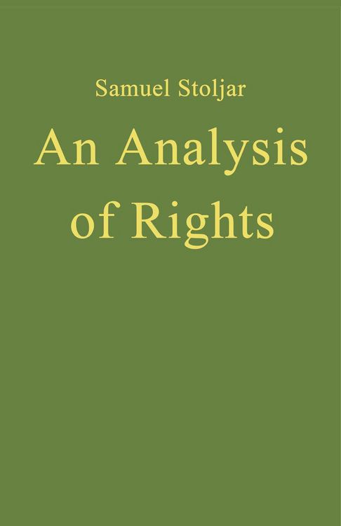 Produktbild: An Analysis of Rights