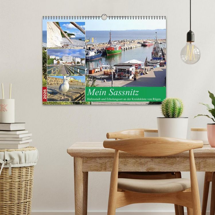 Produktbild: Mein Sassnitz - Hafenstadt und Erholungsort an der Kreidek&uuml;ste von R&uuml;gen (Wandkalender 2026 DIN A3 quer), CALVENDO Monatskalender