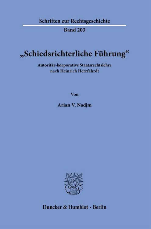 Produktbild: "Schiedsrichterliche F&uuml;hrung".