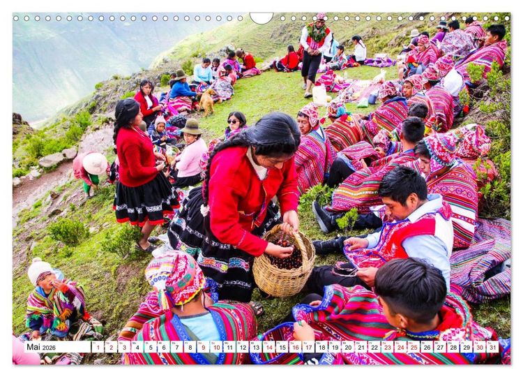 Produktbild: Traditionen und Feste im Hochland von Peru (Wandkalender 2026 DIN A3 quer), CALVENDO Monatskalender