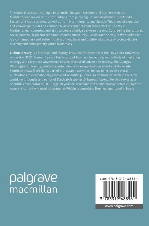 Produktbild: Business and Society in the Middle East