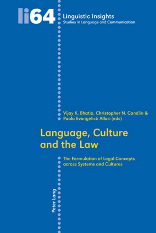 Produktbild: Language, Culture and the Law