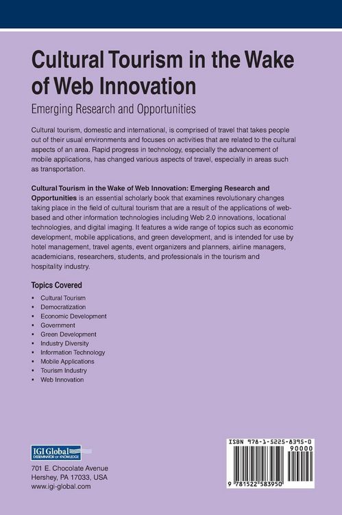 Produktbild: Cultural Tourism in the Wake of Web Innovation