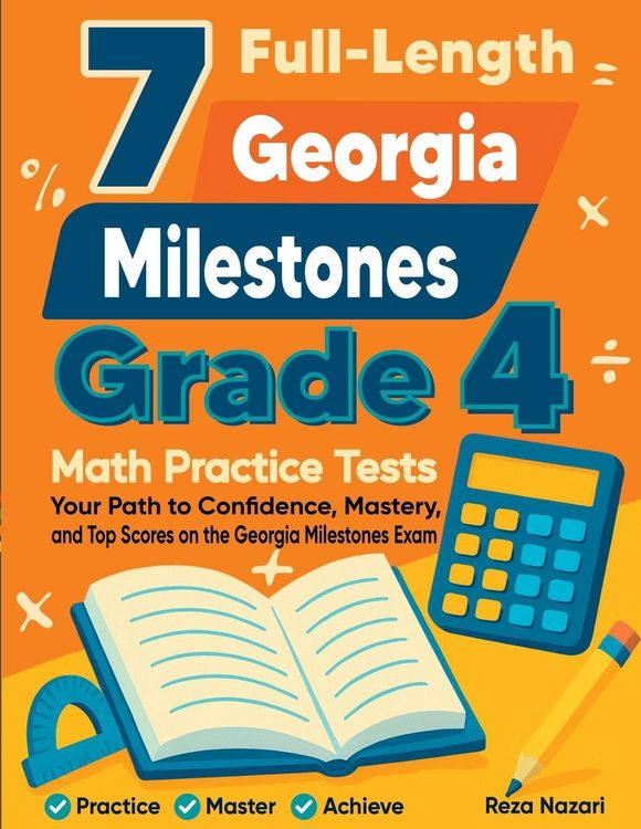 Produktbild: 7 Full-Length Georgia Milestones Grade 4 Math Practice Tests