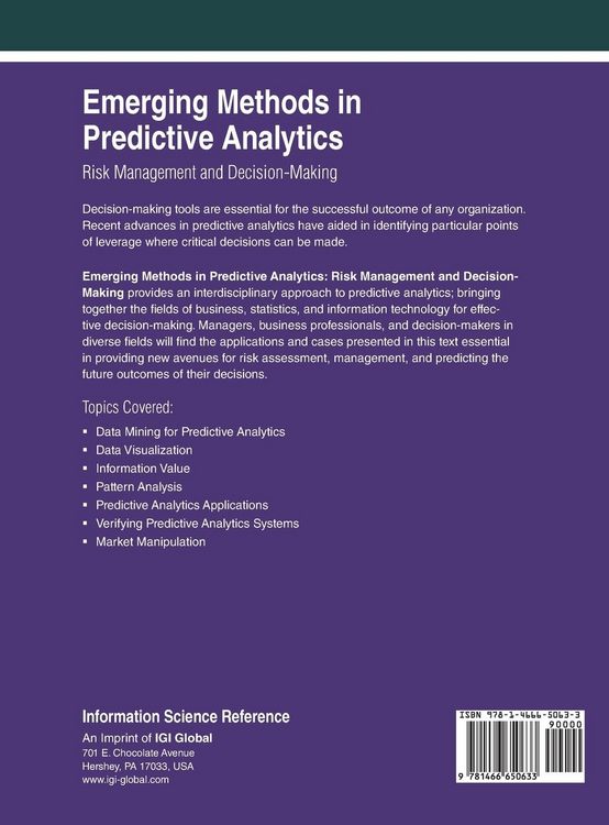 Produktbild: Emerging Methods in Predictive Analytics