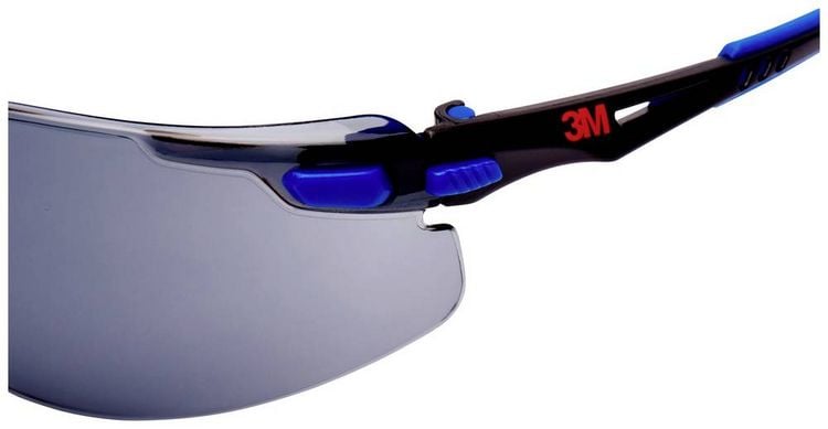 Produktbild: 3M Solus S1102SGAF Schutzbrille mit Antibeschlag-Schutz Blau, Schwarz EN 166 DIN 166