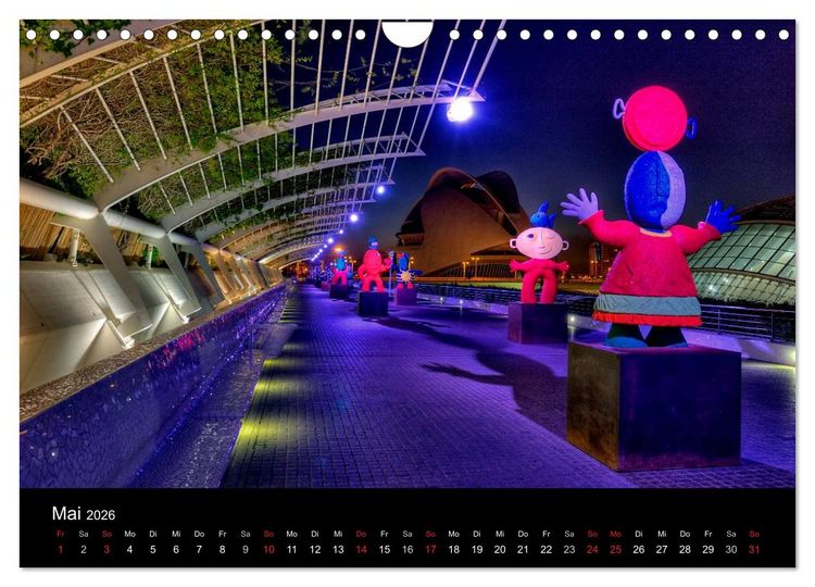 Produktbild: Moderne Architektur in Valencia (Wandkalender 2026 DIN A4 quer), CALVENDO Monatskalender