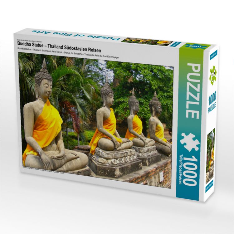 Produktbild: CALVENDO Puzzle Buddha Statue - Thailand S&uuml;dostasien Reisen | 1000 Teile Lege-Gr&ouml;&szlig;e 64x48cm Foto-Puzzle f&uuml;r gl&uuml;ckliche Stunden