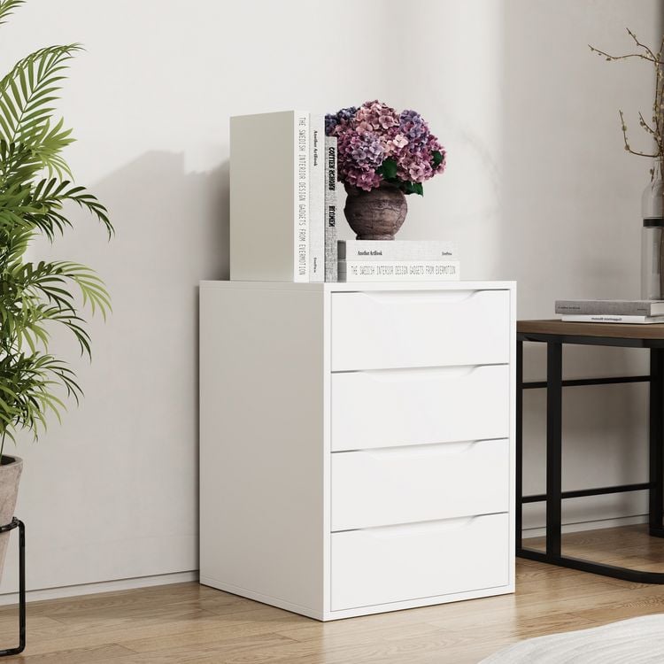 Produktbild: Holz Nachtschrank Nachttisch Schublade Malira L