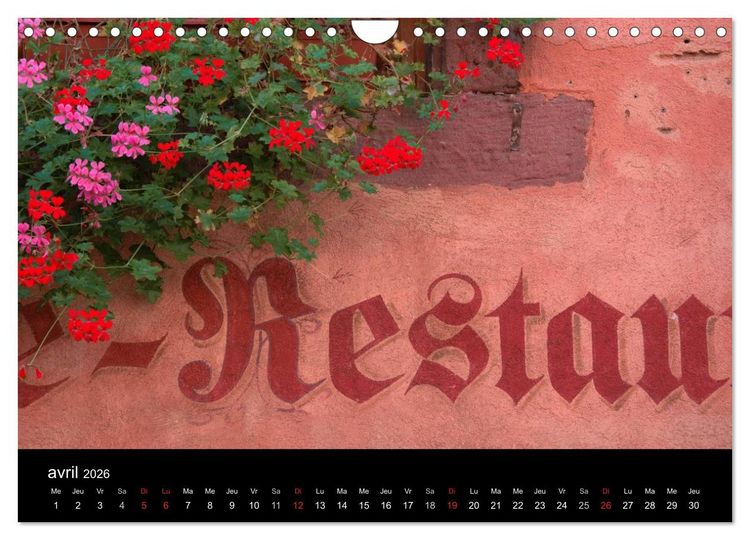 Produktbild: D&eacute;tails d'Alsace (Calendrier mural 2026 DIN A4 vertical), CALVENDO calendrier mensuel