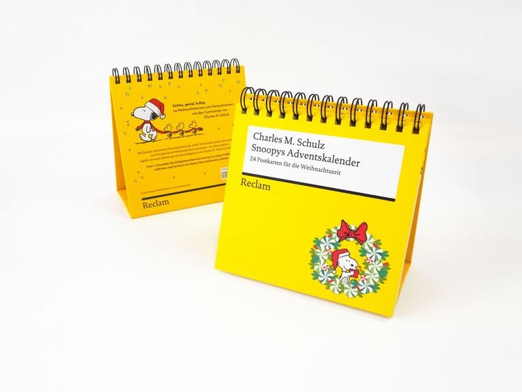 Produktbild: Snoopys Adventskalender. 24 Postkarten f&uuml;r die Weihnachtszeit (Advents-Postkartenaufsteller)