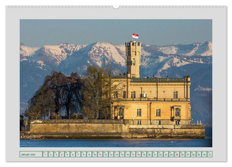 Produktbild: Schl&ouml;sser in Baden-W&uuml;rttemberg (hochwertiger Premium Wandkalender 2026 DIN A2 quer), Kunstdruck in Hochglanz