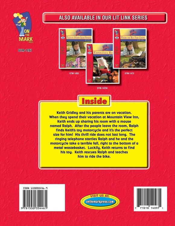 Produktbild: The Mouse & the Motorcycle, by Beverly Cleary Novel Study Grades 4-6