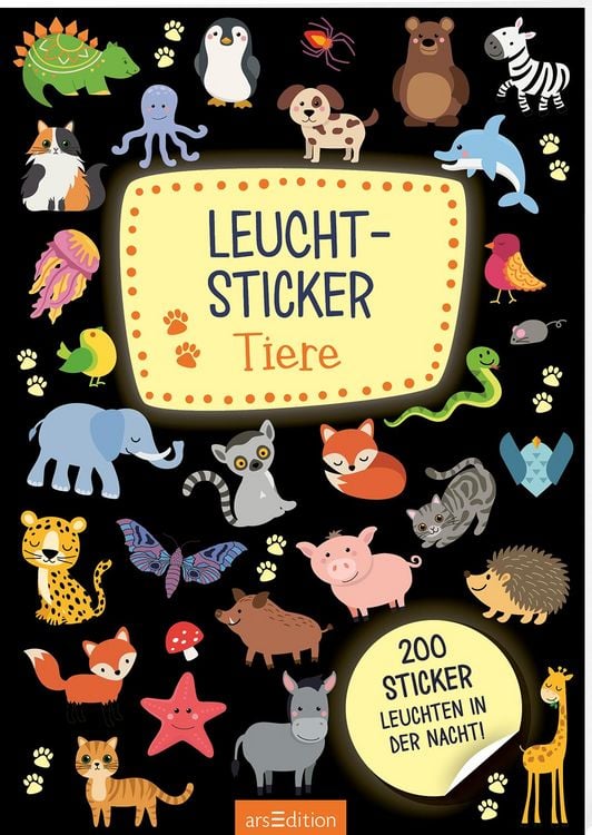 Produktbild: Leucht-Sticker &ndash; Tiere