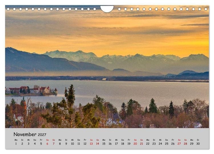 Produktbild: Lindau am Bodensee - Zwischen Himmel und See (Wandkalender 2027 DIN A4 quer), CALVENDO Monatskalender