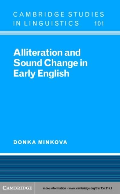 Produktbild: Alliteration and Sound Change in Early English