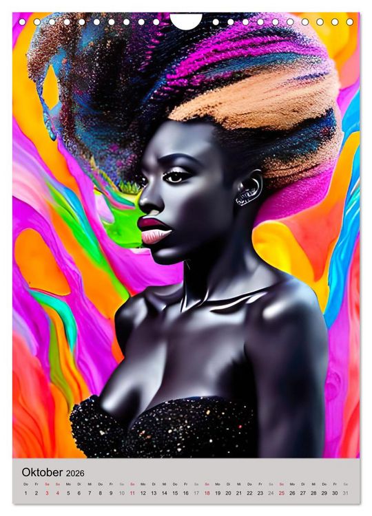 Produktbild: Portraits afrikanischer Frauen (Wandkalender 2026 DIN A4 hoch), CALVENDO Monatskalender
