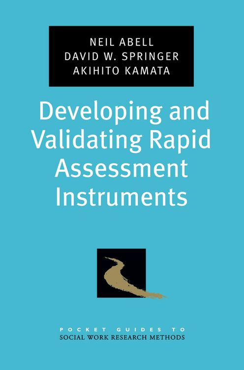 Produktbild: Developing and Validating Rapid Assessment Instruments