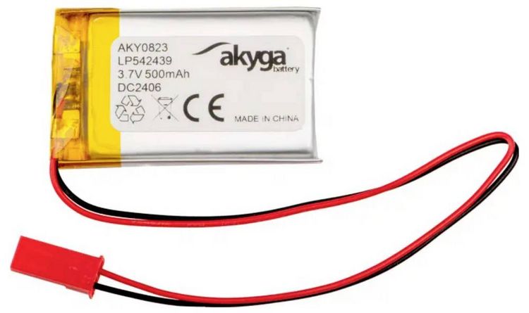 Produktbild: Akyga LP542439 Akkupack x Spezial-Akku LiPo 3.7V 500 mAh
