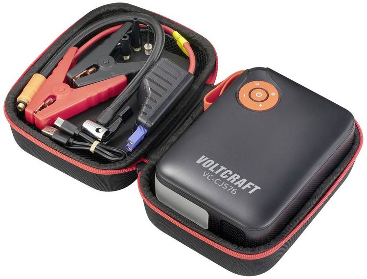 Produktbild: VOLTCRAFT Schnellstartsystem VC-CJS76 VC-16024485 Starthilfestrom (12 V)=300A 12 V-Ausgang 2x, USB-Steckdose 2x, Lade- und