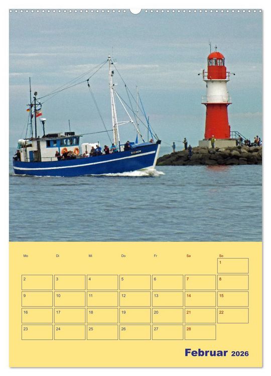 Produktbild: Sehnsuchtsort Warnem&uuml;nde (Wandkalender 2026 DIN A2 hoch), CALVENDO Monatskalender