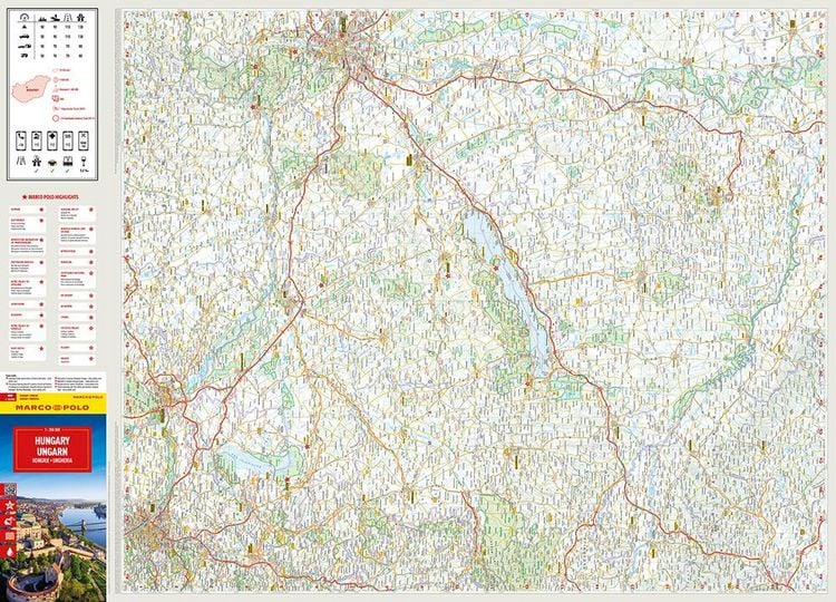 MARCO POLO Reisekarte Ungarn 1:350.000