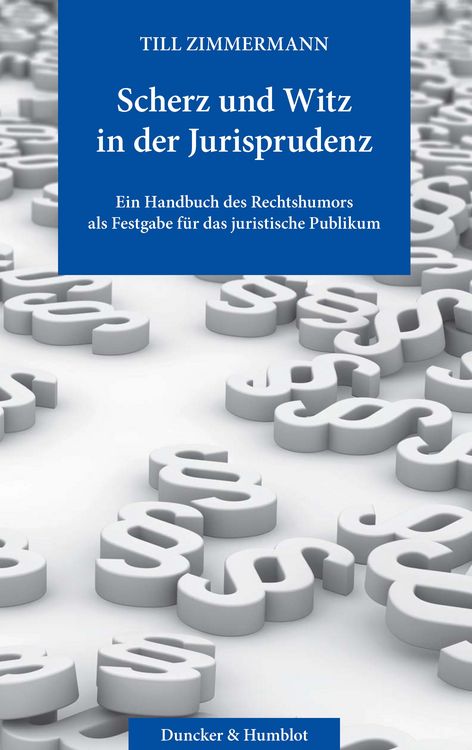 Produktbild: Scherz und Witz in der Jurisprudenz.