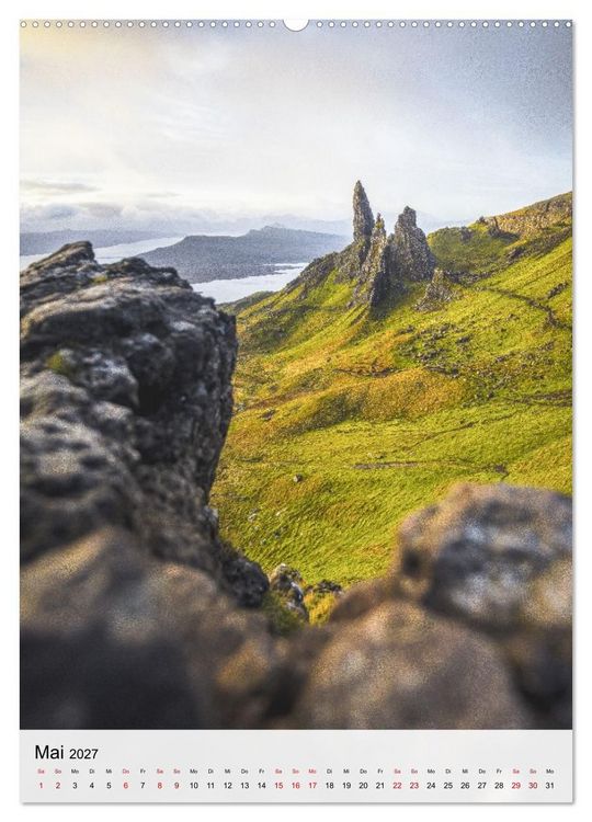 Produktbild: Schottland - Isle of Skye & Umgebung (Wandkalender 2027 DIN A2 hoch), CALVENDO Monatskalender