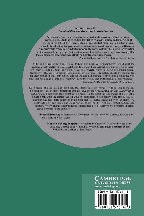 Produktbild: Presidentialism and Democracy in Latin America