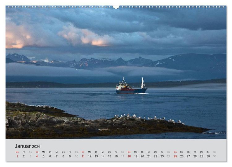 Produktbild: Norwegen - Land der Fjorde (hochwertiger Premium Wandkalender 2026 DIN A2 quer), Kunstdruck in Hochglanz