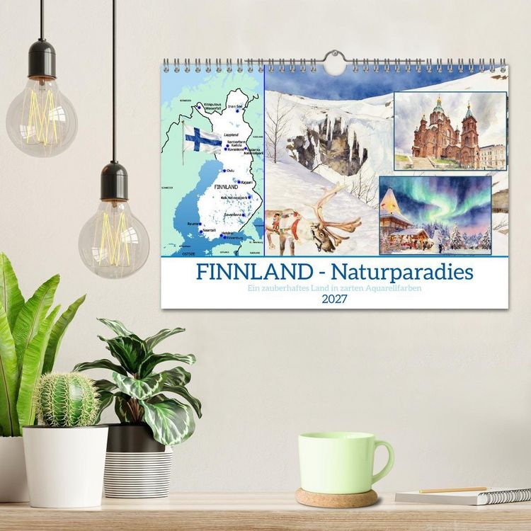 Produktbild: Finnland - Naturparadies (Wandkalender 2027 DIN A4 quer), CALVENDO Monatskalender