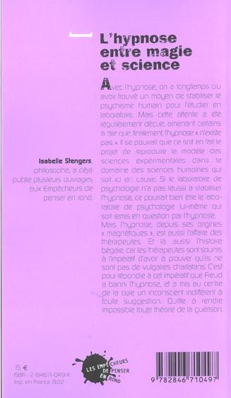 Produktbild: L'Hypnose Entre Magie et Science