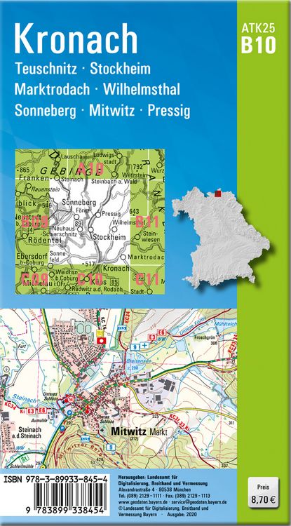 Produktbild: Kronach 1 : 25 000