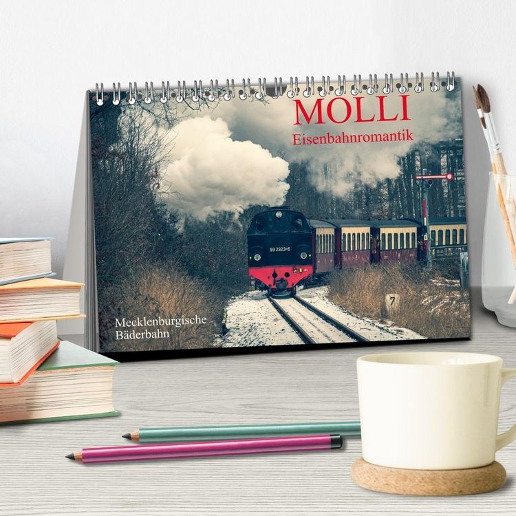 Produktbild: Molli- Mecklenburgische B&auml;derbahn (Tischkalender 2027 DIN A5 quer), CALVENDO Monatskalender