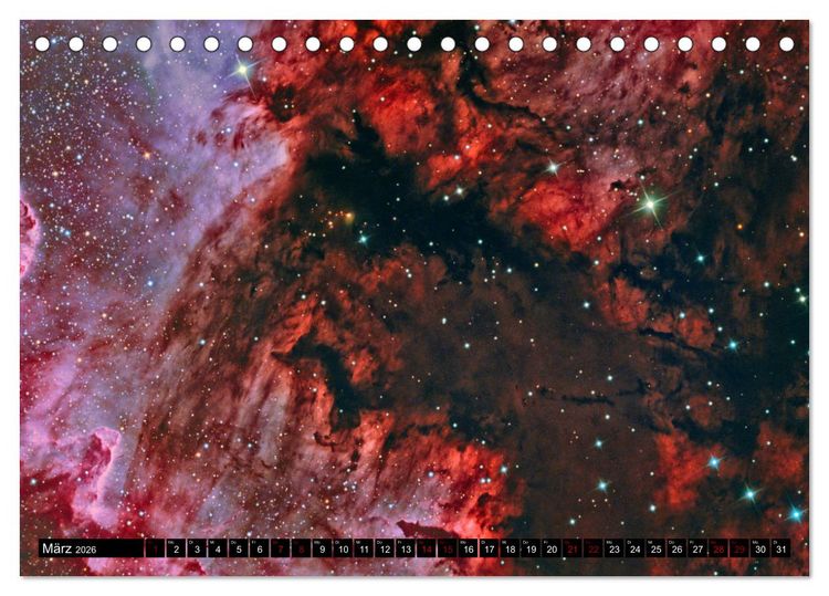 Produktbild: Galaktische Nebel (Tischkalender 2026 DIN A5 quer), CALVENDO Monatskalender