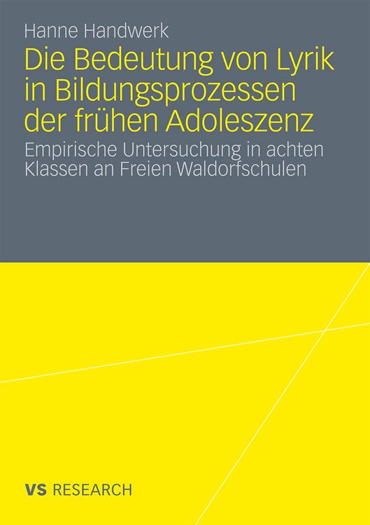 Produktbild: Die Bedeutung von Lyrik in Bildungsprozessen der fr&uuml;hen Adoleszenz