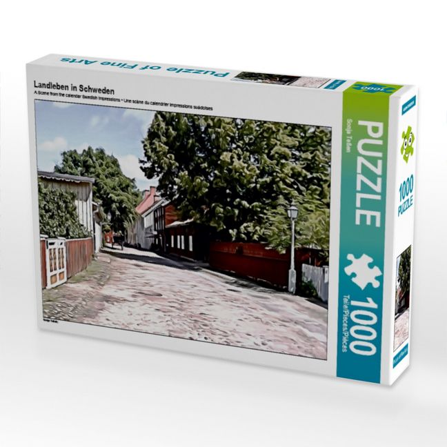 Produktbild: CALVENDO Puzzle Landleben in Schweden | 1000 Teile Lege-Gr&ouml;&szlig;e 64x48cm Foto-Puzzle f&uuml;r gl&uuml;ckliche Stunden