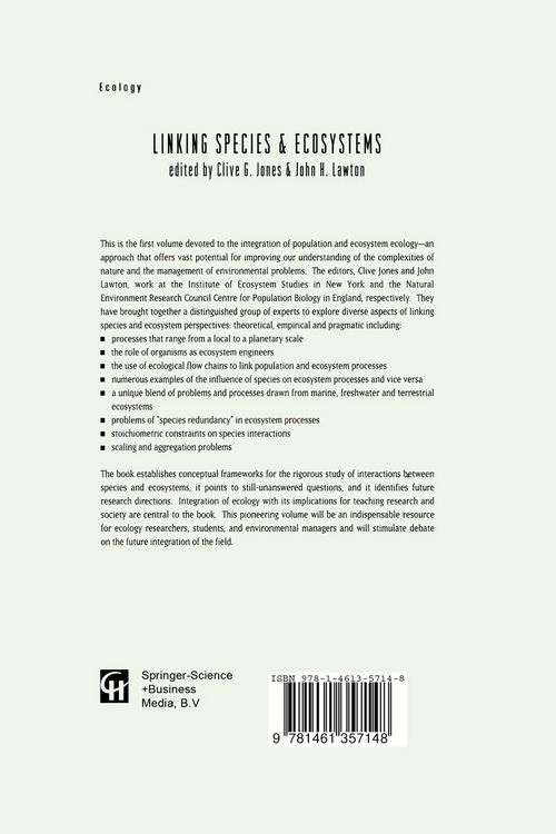 Produktbild: Linking Species & Ecosystems