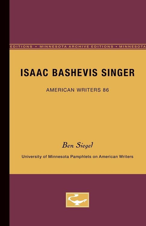 Produktbild: Isaac Bashevis Singer - American Writers 86