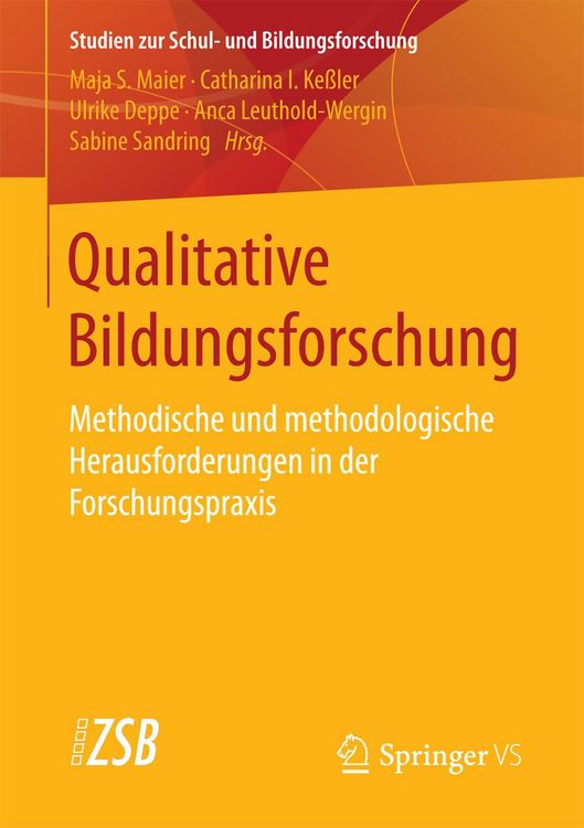 Produktbild: Qualitative Bildungsforschung