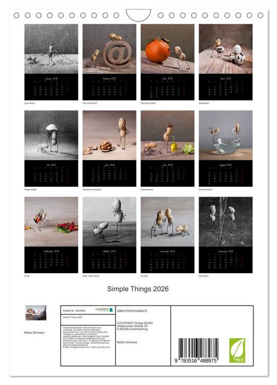 Produktbild: Simple Things 2026 (Wandkalender 2026 DIN A4 hoch), CALVENDO Monatskalender