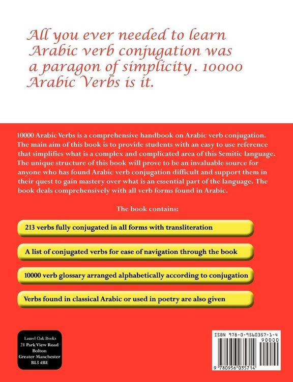 Produktbild: 10000 Arabic Verbs