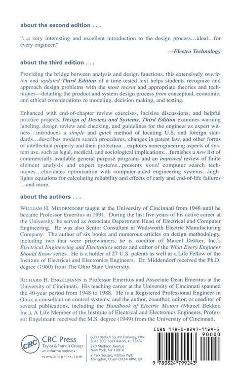 Produktbild: Design of Devices and Systems