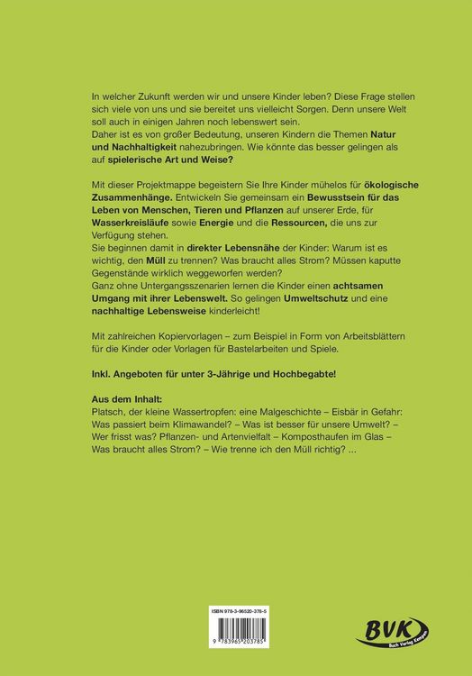 Produktbild: Kita aktiv Projektmappe Kleine Umweltsch&uuml;tzer