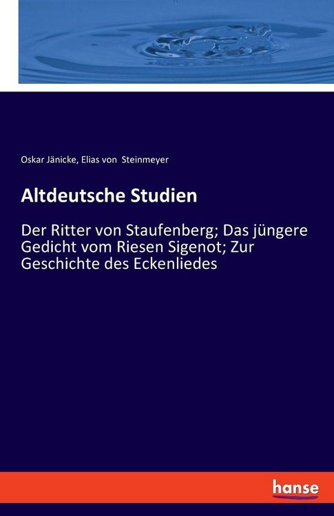 Produktbild: Altdeutsche Studien