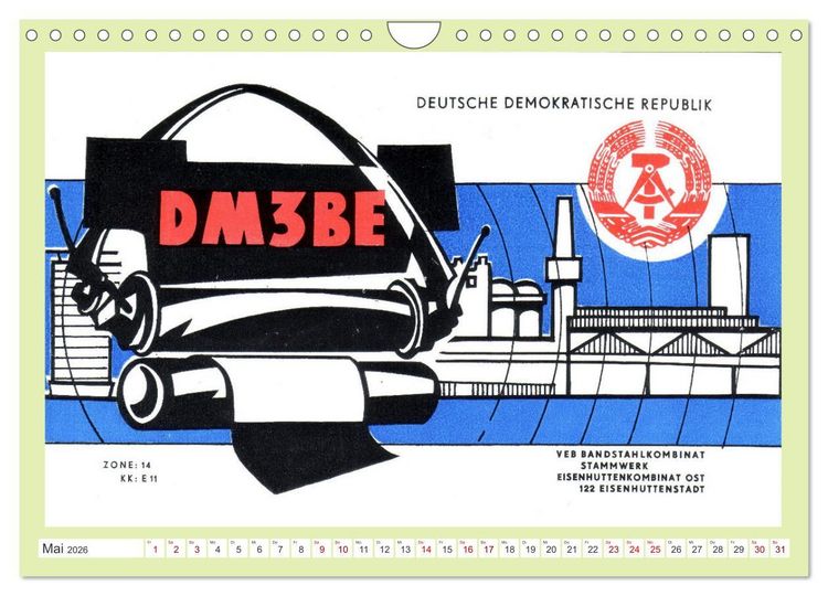 Produktbild: Radio VEB - Amateurfunkstationen Volkseigener Betriebe (Wandkalender 2026 DIN A4 quer), CALVENDO Monatskalender