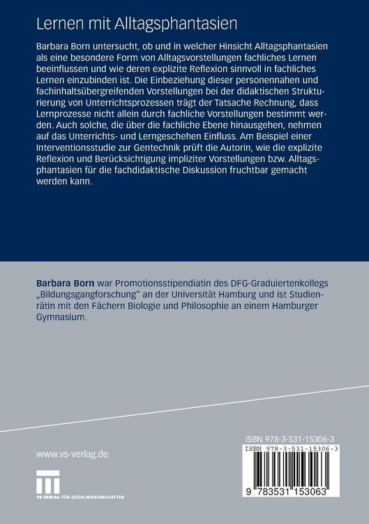 Produktbild: Lernen mit Alltagsphantasien