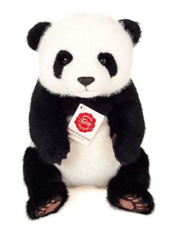 Produktbild: Teddy Hermann 92447 - Panda sitzend, Pl&uuml;sch, 28 cm