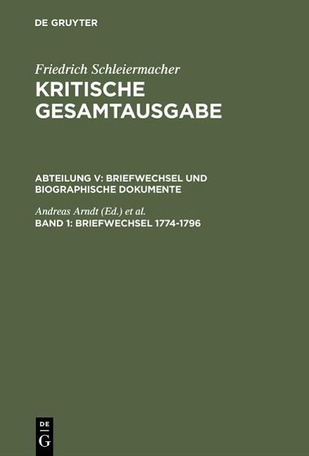 Produktbild: Briefwechsel 1774-1796